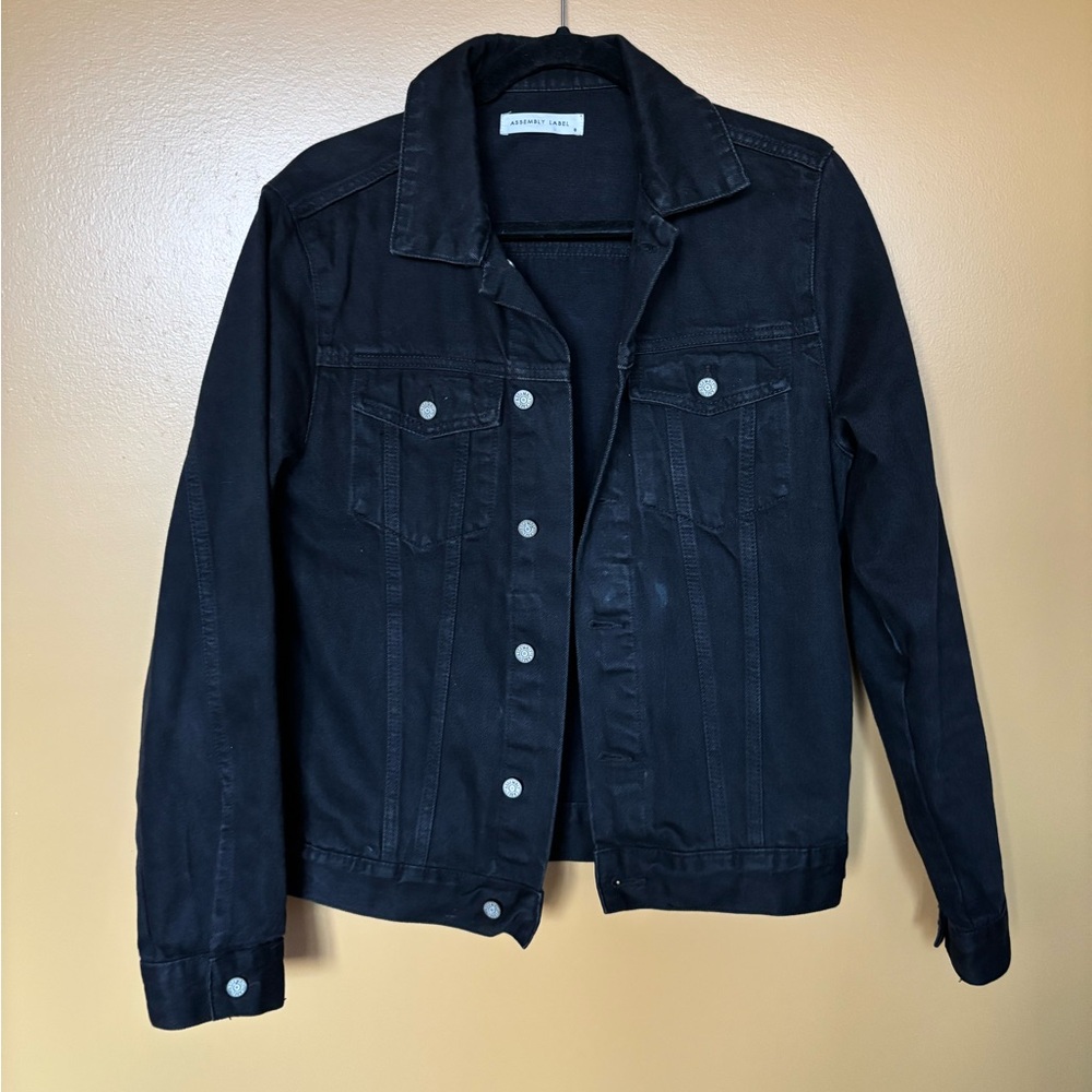 Black denim jacket